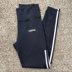 adidas 3 stripe 7/8 leggings